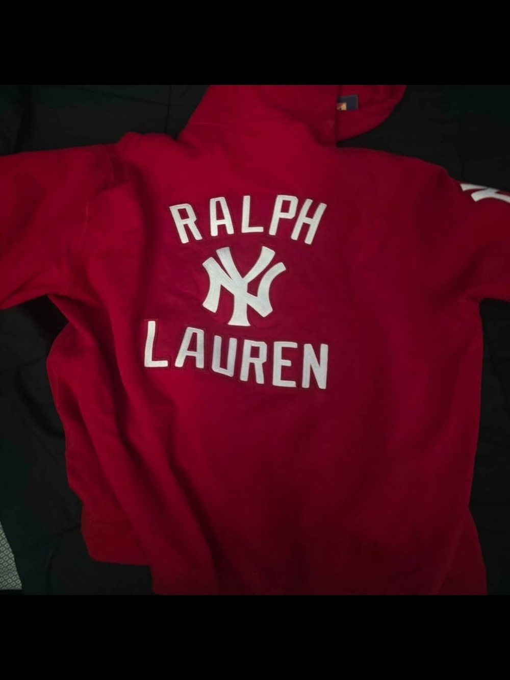 Ralph Lauren Red Yankee Hoodie Brand New With Tags
